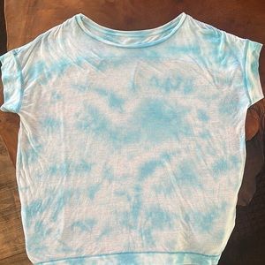 CALVIN KLEIN performance women’s blue tie dye top